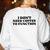 Lie Teacher Coffee Saying Humor School Women's Women's Sweatshirt Back Print White Lie Teacher Coffee Saying Humor School Women's Women's Sweatshirt Back Print White