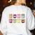 Literacy Is My Jam And I'm Here To Spread Literacy Teacher Women's Sweatshirt Back Print White Literacy Is My Jam And I'm Here To Spread Literacy Teacher Women's Sweatshirt Back Print White