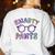 Little Mr Miss SMARTY PANTS Graduation Alumni Teacher Women's Sweatshirt Back Print White