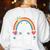 I Love Bee-Ing An Infant Teacher Toddler Teaching Women's Sweatshirt Back Print White
