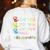 Love Daycare Provider Childcare Teacher Tie Dye Women's Sweatshirt Back Print White Love Daycare Provider Childcare Teacher Tie Dye Women's Sweatshirt Back Print White