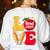 Love Headstart Head Start Teachers First Day Of School Women's Sweatshirt Back Print White Love Headstart Head Start Teachers First Day Of School Women's Sweatshirt Back Print White