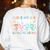 I Love My Job For All The Little Reasons Teacher Women's Sweatshirt Back Print White