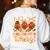 I Love My Kindergarten Turkeys Thanksgiving Teacher Students Women's Sweatshirt Back Print White