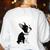 Love NOPE Boston Terrier Dog Lover Women's Sweatshirt Back Print White