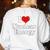 I Love Nuclear Energy School Teacher Women's Sweatshirt Back Print White
