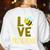 Love Preschool Back To School Yellow Bee Preschool Teacher For Men Women Girls Kids Women's Sweatshirt Back Print White