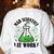 Mad Scientist Science Teacher Halloween Costume Teen Girls Women's Sweatshirt Back Print White
