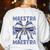 Maestra El Salvador Coquette Bow Hispanic Spanish Teacher Women's Sweatshirt Back Print White