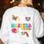 Maestra Spanish Teacher Back To School Maestra De Espanol Women's Sweatshirt Back Print White