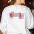 Maestra Teacher Spanish Back To School First Day Of School Women's Sweatshirt Back Print White