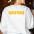 Mahjong Coach Coaching Trainer Teacher Women's Sweatshirt Back Print White Mahjong Coach Coaching Trainer Teacher Women's Sweatshirt Back Print White