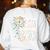 Make Your Mark Dandelion Happy Dot Day Shirts Teacher Kids Women's Sweatshirt Back Print White
