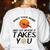 Make Mark Paintbrush International Dot Day Art Teacher Women's Sweatshirt Back Print White