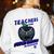 Marvel Teachers Are Super Heroes In Disguise Panther Women's Sweatshirt Back Print White Marvel Teachers Are Super Heroes In Disguise Panther Women's Sweatshirt Back Print White