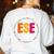 Matching ESE Squad First Last Day Team Teacher Student Tribe Women's Sweatshirt Back Print White Matching ESE Squad First Last Day Team Teacher Student Tribe Women's Sweatshirt Back Print White