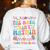 The Math Ain't Mathin Show Your Work Math Teacher Crew Women's Sweatshirt Back Print White The Math Ain't Mathin Show Your Work Math Teacher Crew Women's Sweatshirt Back Print White