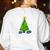 Math Geometry Christmas Tree Geometree Teacher Women's Sweatshirt Back Print White