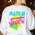 Math Is Radical Retro 80s Vintage Algebra Teacher Women's Sweatshirt Back Print White Math Is Radical Retro 80s Vintage Algebra Teacher Women's Sweatshirt Back Print White