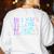 Math Teacher Im a Math Teacher Of Course I Have Problems Women's Sweatshirt Back Print White