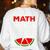Math Watermelon Calculation Joke Teacher Student Women's Sweatshirt Back Print White Math Watermelon Calculation Joke Teacher Student Women's Sweatshirt Back Print White