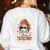 Messy Bun Spooky Teacher Bleached Halloween Teachers Women's Sweatshirt Back Print White
