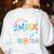 Music Is For Everyone Love For Music Teachers Women's Sweatshirt Back Print White Music Is For Everyone Love For Music Teachers Women's Sweatshirt Back Print White