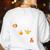Music Note Pumpkin Fall Music Teacher Halloween Costume Women's Sweatshirt Back Print White