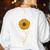 Music Teacher Shirt Sunflower Music Notes Musician Singer Women's Sweatshirt Back Print White Music Teacher Shirt Sunflower Music Notes Musician Singer Women's Sweatshirt Back Print White
