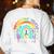Musical Teacher Teaching Music Is My Jam Rainbow Tie Dye Women's Sweatshirt Back Print White Musical Teacher Teaching Music Is My Jam Rainbow Tie Dye Women's Sweatshirt Back Print White