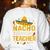 Nacho Average Teacher Cinco De Mayo Teacher Fiesta Women's Sweatshirt Back Print White Nacho Average Teacher Cinco De Mayo Teacher Fiesta Women's Sweatshirt Back Print White