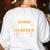Not Superhero But Middle School Teacher For Men Women Women's Sweatshirt Back Print White