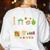 Novelty Montessori Studying Learning Schooling Teacher Love For Men Women Women's Sweatshirt Back Print White Novelty Montessori Studying Learning Schooling Teacher Love For Men Women Women's Sweatshirt Back Print White