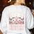 In October Pre-K Teachers Wear Pink Ribbon Breast Cancer Women's Sweatshirt Back Print White