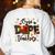 One Dope Teacher Women's Sweatshirt Back Print White One Dope Teacher Women's Sweatshirt Back Print White