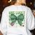 One Lucky Teacher Coquette Bow St Patricks Day Teacher Women's Sweatshirt Back Print White One Lucky Teacher Coquette Bow St Patricks Day Teacher Women's Sweatshirt Back Print White