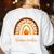 One Thankful Science Teacher Rainbow Boho Fall Thanksgiving Women's Sweatshirt Back Print White One Thankful Science Teacher Rainbow Boho Fall Thanksgiving Women's Sweatshirt Back Print White
