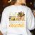 One Thankful Substitute Teacher Turkey Leopard Thanksgiving For Men Women Women's Sweatshirt Back Print White