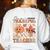 One Thankful Teacher Thanksgiving Groovy Fall Autumn Teacher Women's Sweatshirt Back Print White One Thankful Teacher Thanksgiving Groovy Fall Autumn Teacher Women's Sweatshirt Back Print White