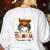 One Thankful Teacher's Aide Messy Bun Thanksgiving Fall Women's Sweatshirt Back Print White