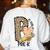 P Is For Pre K Teacher Leopard First Day Of School For Men Women Girls Kids Women's Sweatshirt Back Print White