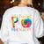 P Is For Preschool Tie Dye Back To School Teacher Men Women Girls Kids Women's Sweatshirt Back Print White P Is For Preschool Tie Dye Back To School Teacher Men Women Girls Kids Women's Sweatshirt Back Print White