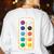 Paint Palette ArtSet Halloween Costume For Teachers Students For Men Women Kids Women's Sweatshirt Back Print White Paint Palette ArtSet Halloween Costume For Teachers Students For Men Women Kids Women's Sweatshirt Back Print White