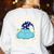 Pajama Day School Spirit Week Fun Cloud Teacher Student Women's Sweatshirt Back Print White