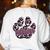 Panthers Paw Print Leopard Maroon Panther Pride Teacher Women's Sweatshirt Back Print White Panthers Paw Print Leopard Maroon Panther Pride Teacher Women's Sweatshirt Back Print White