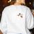 Para Heart Paraprofessional Teacher Paraeducator Women's Sweatshirt Back Print White