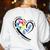 Para Heart Teacher Paraprofessional Paraeducator Men Women Women's Sweatshirt Back Print White Para Heart Teacher Paraprofessional Paraeducator Men Women Women's Sweatshirt Back Print White