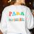 Para Paraprofessional Dream Crew Team Back To School Teacher Women's Sweatshirt Back Print White