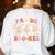 Pas De BOO-Rée Ballet Ghost Dancer Dance Teacher Halloween Women's Sweatshirt Back Print White Pas De BOO-Rée Ballet Ghost Dancer Dance Teacher Halloween Women's Sweatshirt Back Print White