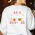 Pas De Boo-Ree Teachers Halloween Costume Ballet Dancers Women's Sweatshirt Back Print White
